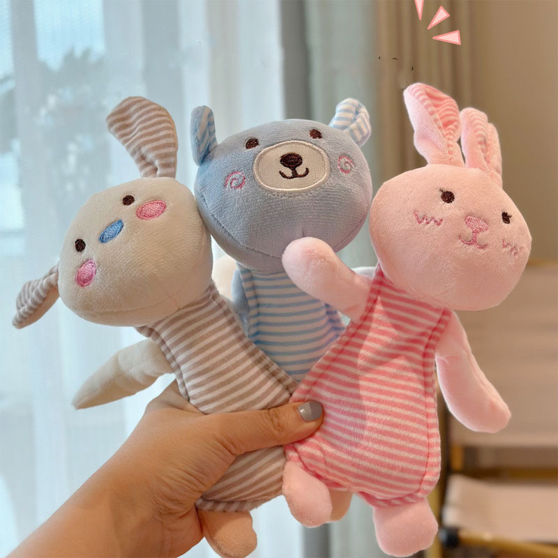 Sounding Bell + Sounder Puppy Milk Dog Soothing Toy Small Dog Interactive Teasing Doll Rabbit Puppy