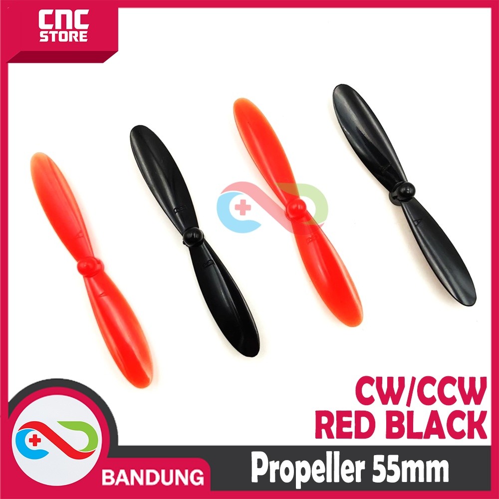 PROPELLER 55MM 2 ชุดสําหรับ 720 8520 CORELESS MICRO MOTOR RED BLACK
