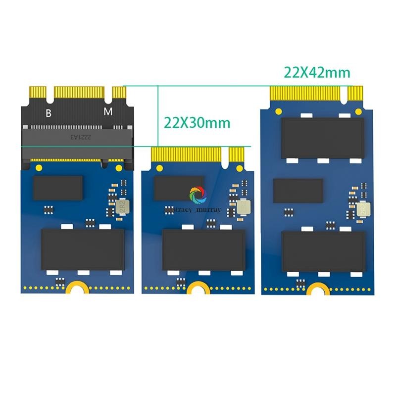 tracy_murray อะแดปเตอร์ขยาย คุณภาพสูง M.2 NVME M-Key B + M 2230 ถึง 2242 วงเล็บ SSD Soild Hard Disk Converter กรอบสําหรับคอมพิวเตอร์เดสก์ท็อป ราคา ถูกที่สุด ดีลบีเคเค แกลเลอรีภาพที่ 3