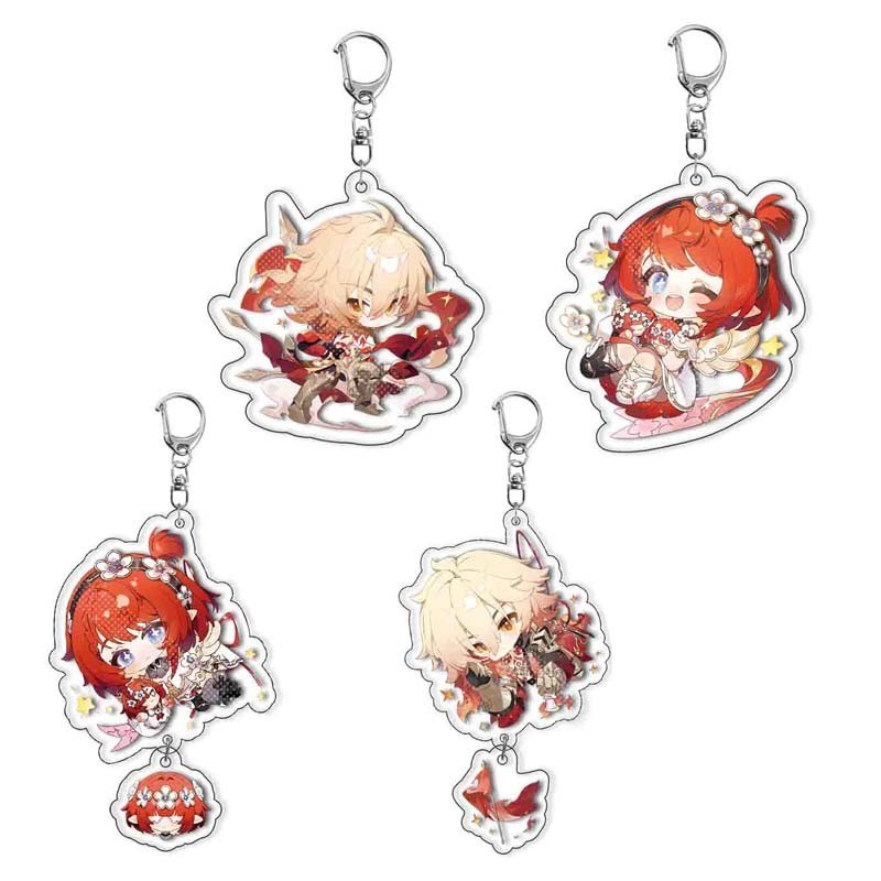 เกม Honkai Star Rai Mydei Tribios Mydeimos น่ารักอะคริลิคจี้รูปพวงกุญแจคอลเลกชันรุ่นคอสเพลย์ของขวัญ