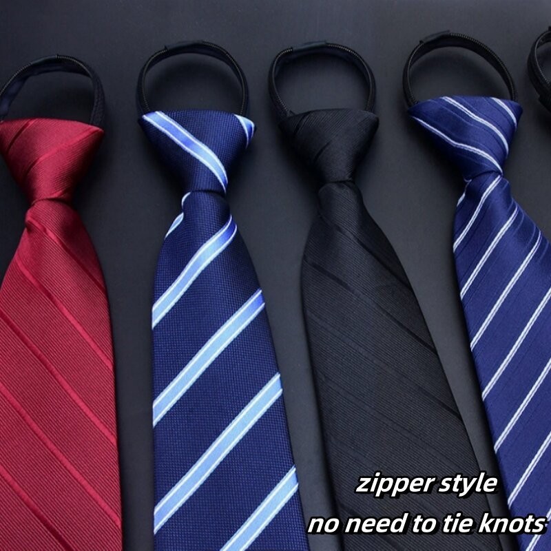8 ซม.ลายซิป Ties เนคไทสีดําสําหรับชายคอ Tie Bow Tie Amerikana ชุดสําหรับ Man เนคไท