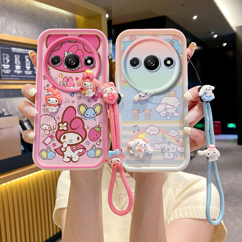 เคส  redmi a3 case redmi a3x poco c61 เคสโทรศัพท์ตุ๊กตา 3D น่ารักสําหรับ redmi a3 case .