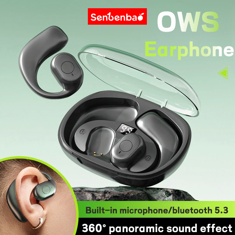 SenBenBao S75 ใหม่ Ows หูฟังไร้สาย TWS แบบเปิดหูบลูทูธ 5.3 หูฟังบลูทูธไร้สายตัดเสียงรบกวนเข้ากันได้กับ Android สากล