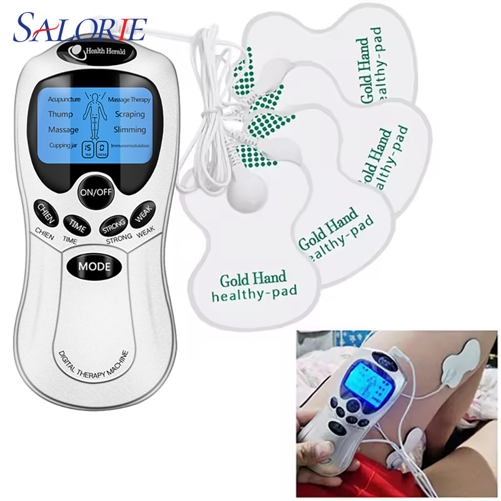 Salorie EMS เครื่องกระตุ้นกล้ามเนื้อนวดผ่อนคลายคอกลับไหล่บรรเทาอาการปวดมือ TENS หน่วยอุปกรณ์บําบัดแบบดิจิตอล