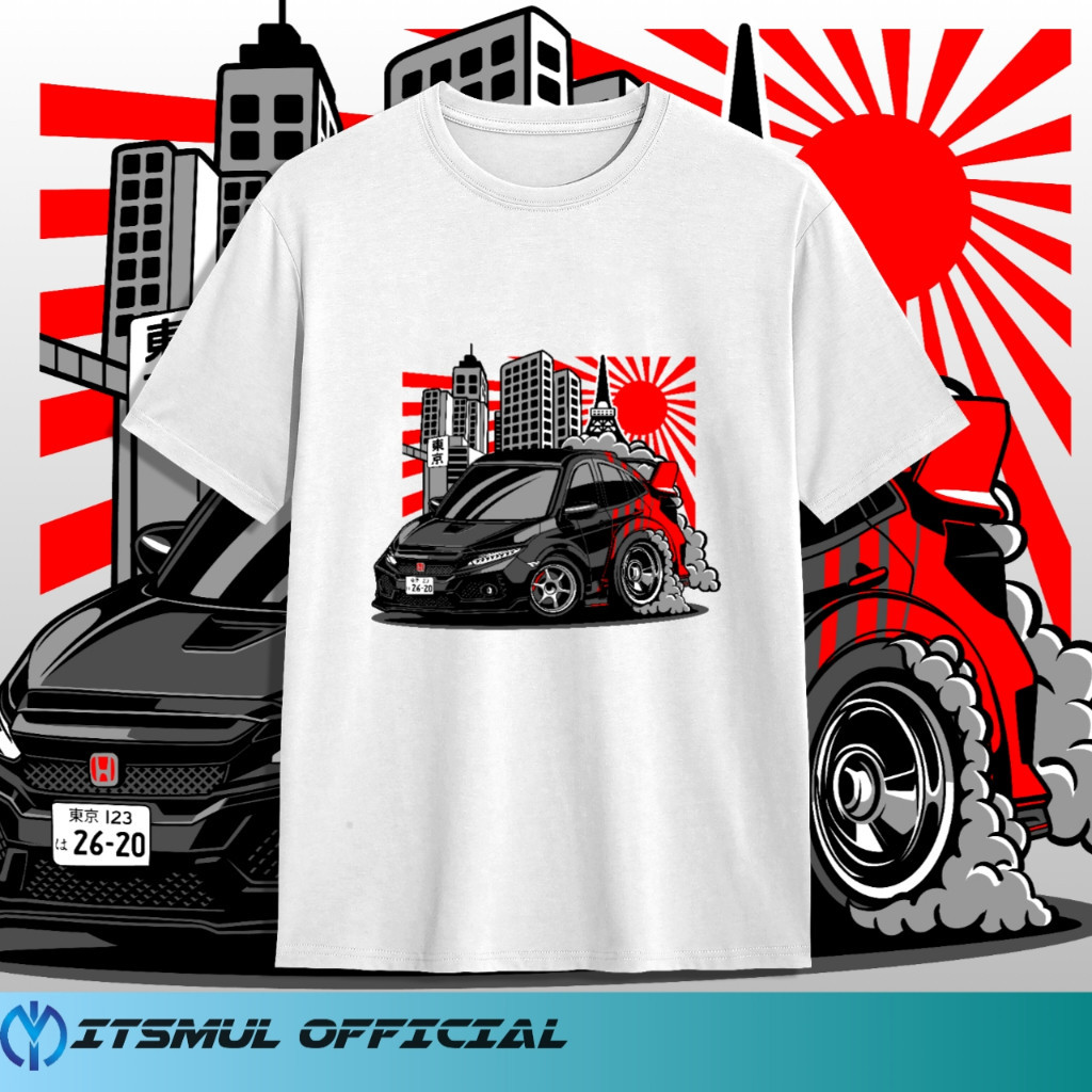 KATUN Honda Civic Japan IM02(19) เสื้อยืดผ้าฝ้ายหวี