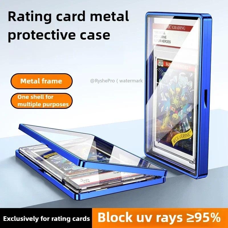 Psa/cgc Graded Cards Protector Aluminium Magnetic Case สําหรับ PSA Slats กรอบแม่เหล็ก UV Protection 