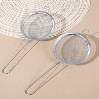 [Hottome.th]กระชอนสแตนเลส ตะแกรงกรองขอบกว้าง กระชอนกรองแป้งใ…