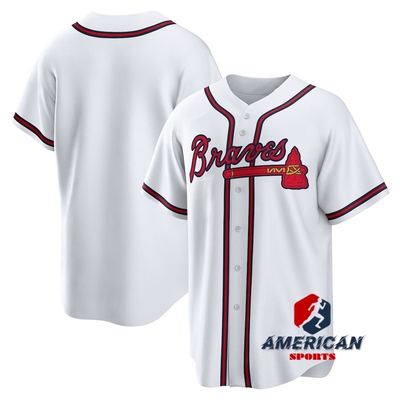 เสื้อทีมเบสบอล MLB Atlanta Braves Grey สําหรับผู้ชาย 2023
