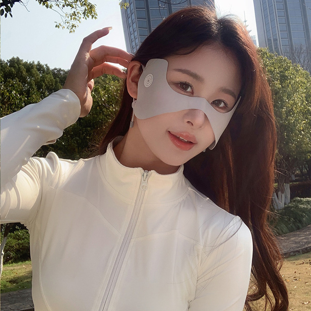 Fashion-forward Sun Shield Mask - Ice Silk 3D Cut ห่วงหูปรับได้สําหรับ Active Lifestyles