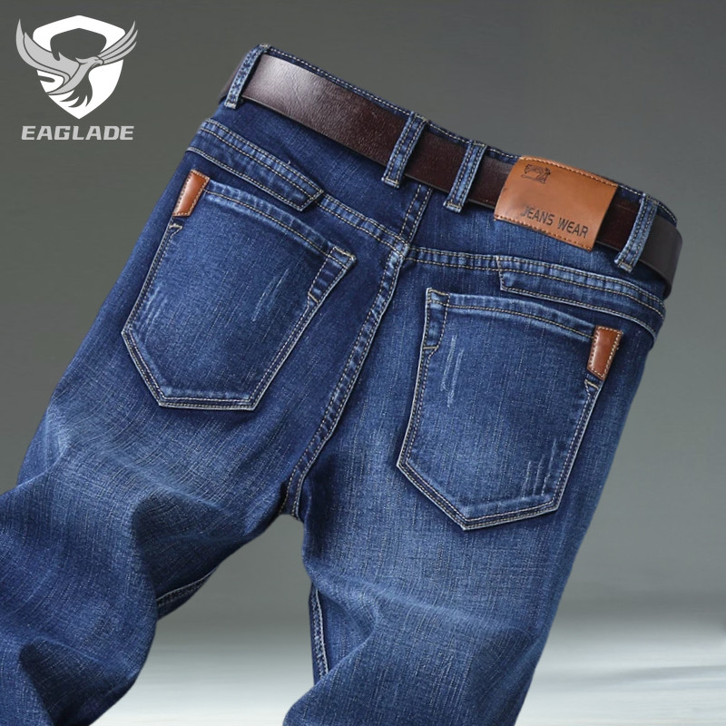 Eaglade กางเกงยีนส์ผ้ายืดลําลองสีน้ําเงิน 816 C03