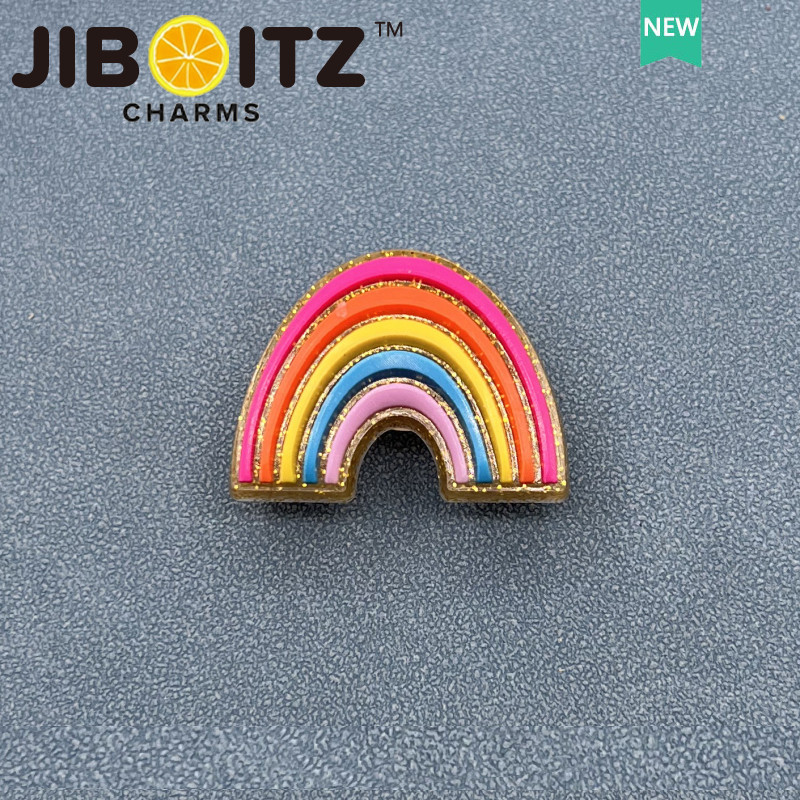 JIBBITZ cross charms ตัวติดรองเท้า แตงโมสายรุ้ง ตัวติดรองเท้า cross