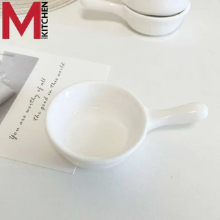 M KITCHEN ถ้วยน้ำจิ้ม ถ้วยซอส เซรามิค เหมาะสำหรับใช้ในร้านอาหารญี่ปุ่น เกาหลี ชาบู หมูกระทะ เข้าไมโครเวฟได้ JT/A10