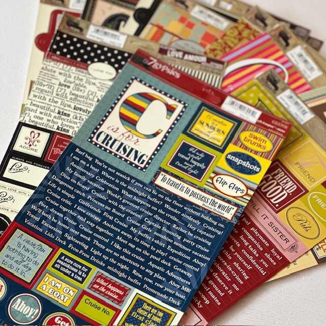 7Gypsies 97% Complete Journaling Stickers - AC (สําหรับวารสาร, อัลบั้ม)