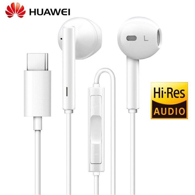Huawei CM33 Type-C Plug In-ear Headphone ชุดหูฟังสําหรับโทรศัพท์สมาร์ท Huawei ทุกรุ่น