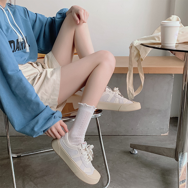 ถุงเท้าโลลิต้า ญี่ปุ่นน่ารัก ถุงเท้านักเรียน JK นุ่มและสะดวกสบาย ระบายอากาศได้ - รูปที่ 6