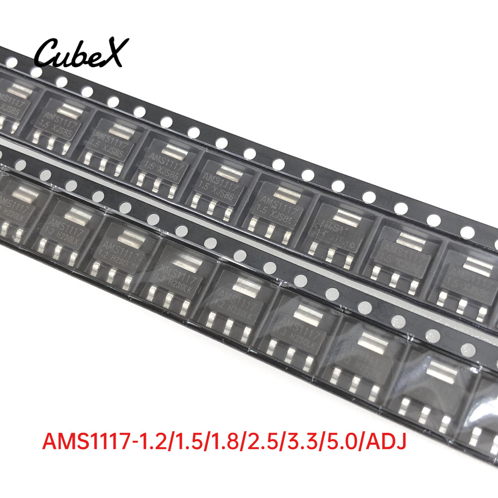 20/50 ชิ้นใหม่ AMS1117-1.2/1.5/1.8/2.5/3.3/5.0/ADJ Power regulator ชิป SOT-223