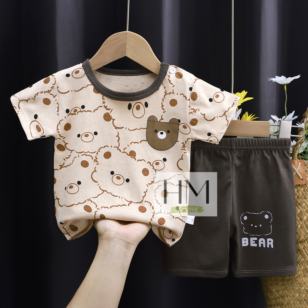 เสื้อผ้าเด็ก ชุดลำลองเด็ก เซทเสื้อ+กางเกงขาสั้น เซท 2 ชิ้น  ใส่ได้ทั้งเด็กผู้ชายผู้หญิง - รูปที่ 2