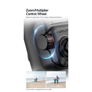 TOKQI M03 Gimbal พร้อมแสงไฟและระบบติดตามใบหน้าอัตโนมัติหมุนได้ 3 แกน พร้อมแบต 3000mAh ถ่ายวิดีโอเนียนสุดไม้กันสั่นพับได้