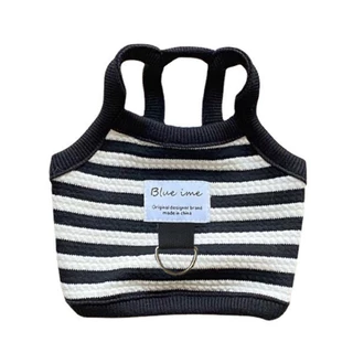 เสื้อผ้าสัตว์เลี้ยงสําหรับสุนัขและแมวพร้อมห่วงจูง - WholesaleTeddy Bear Striped Vest with INS Style สินค้ามาใหม่