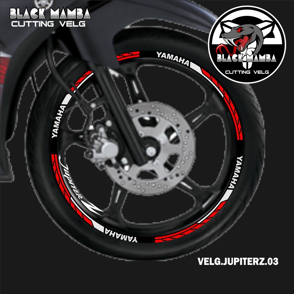 Jupiter Z Rim Cutting Sticker - Yamaha Jupiter Z 03 Tyre/Velg Variation Strip Sticker