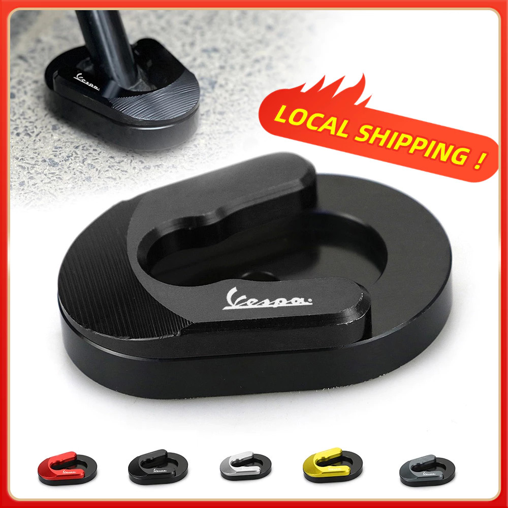 สําหรับ VESPA S125 S150 LX 150 Sprint Primavera 150 Motorcycl CNC ขาตั้งด้านข้างขยายเท้า Kickstand แผ่นขยาย LX LV 125 150 2013-2023 2026