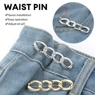 COD-ในไทย💖เอวหด Pins โซ่โลหะผสมเอวหดปุ่มถอด Pins ไม่มีรอยต่อ-Kri