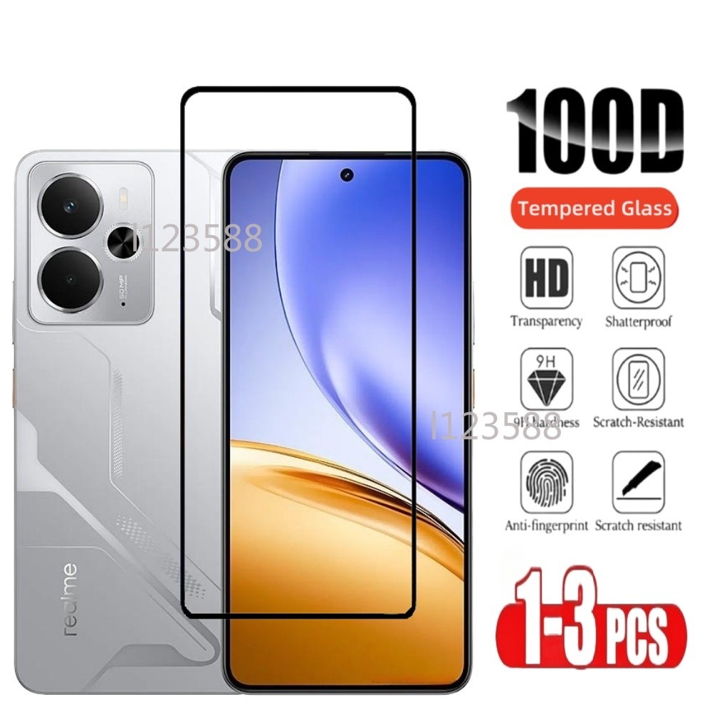 ป้องกันหน้าจอสําหรับRealme 14 t 5G Realme14 t Realme14t 14T 2025 คลุมทั้งหมดกระจกนิรภัยใสHDฟิล์มป้อง