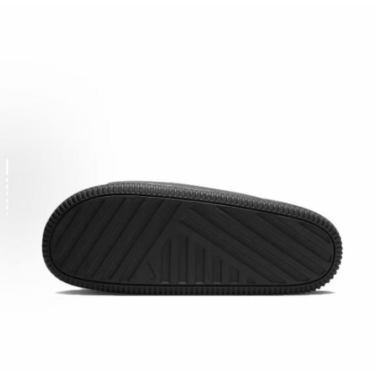( พร้อมส่งในไทย)Nike Calm Slide เบาสบาย พื้นรองเท้ายาง พลิกล้มเหลว สไตล์เดียวกันสำหรับผู้ชายและผู้หญิง สีดำ