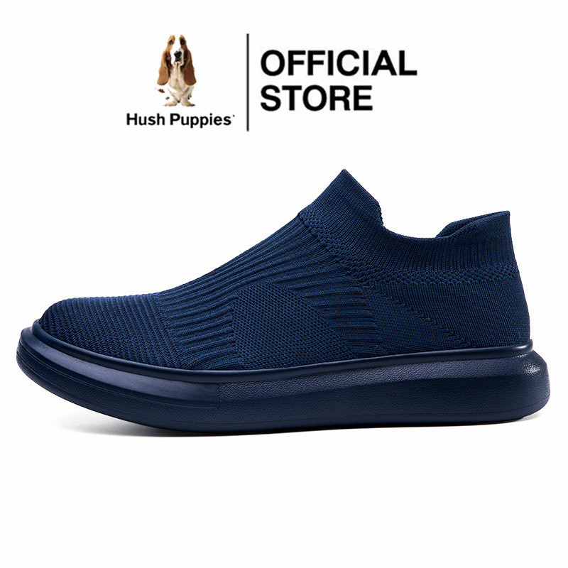 Hush Puppies รองเท้าผ้าใบลําลอง ส้นแบน ขนาดใหญ่ สไตล์เกาหลี สําหรับผู้ชาย เหมาะกับการเล่นกีฬา ไซซ์ 45 46