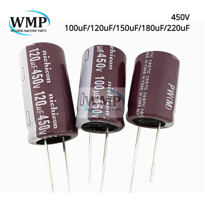 Original อลูมิเนียม Electrolytic Capacitor 450V 100UF 120UF 150UF 180UF 220UF ใหม ่