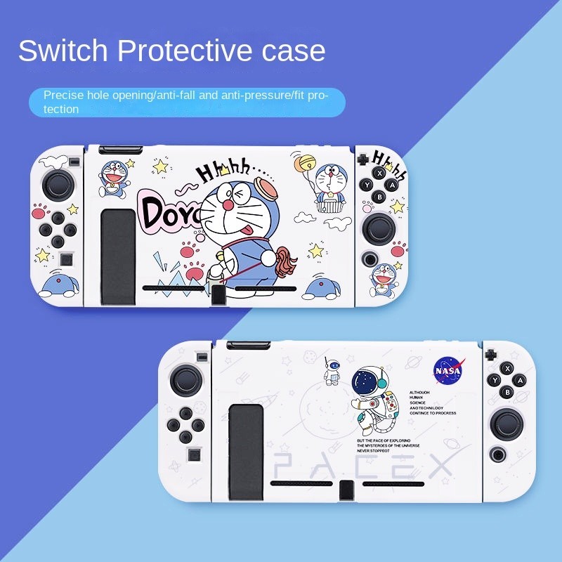 เคสซิลิโคน TPU แบบนิ่ม ลายการ์ตูนโดราเอมอน สําหรับ Nintendo Switch