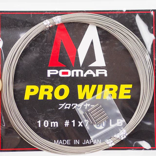 สายสลิง MPOMAR PRO WIRE สีดำ/สีขาว 10 เมตร จากญี่ปุ่น By. MPOMAR - สายเอ็นตกปลา