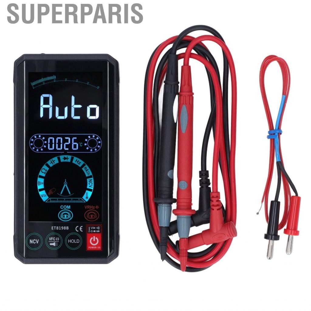 Superparis Digital Multimeter Voltage Meter Auto Recognition for Testing