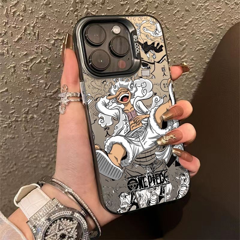 แบรนด์อินเทรนด์การ์ตูน One Piece Luffy Cool Zoro สําหรับ IPhone 11 13 15 14 12 Pro Max XR 7Plus 15 7 8 14 Plus XS X Max SE 2020