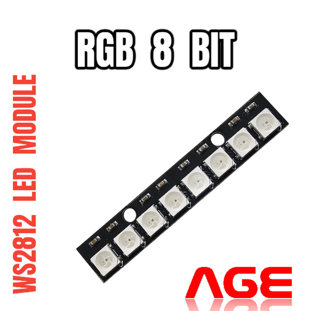 NeoPixel Bar 8 Bit WS2812 RGB LED 8 ดวง