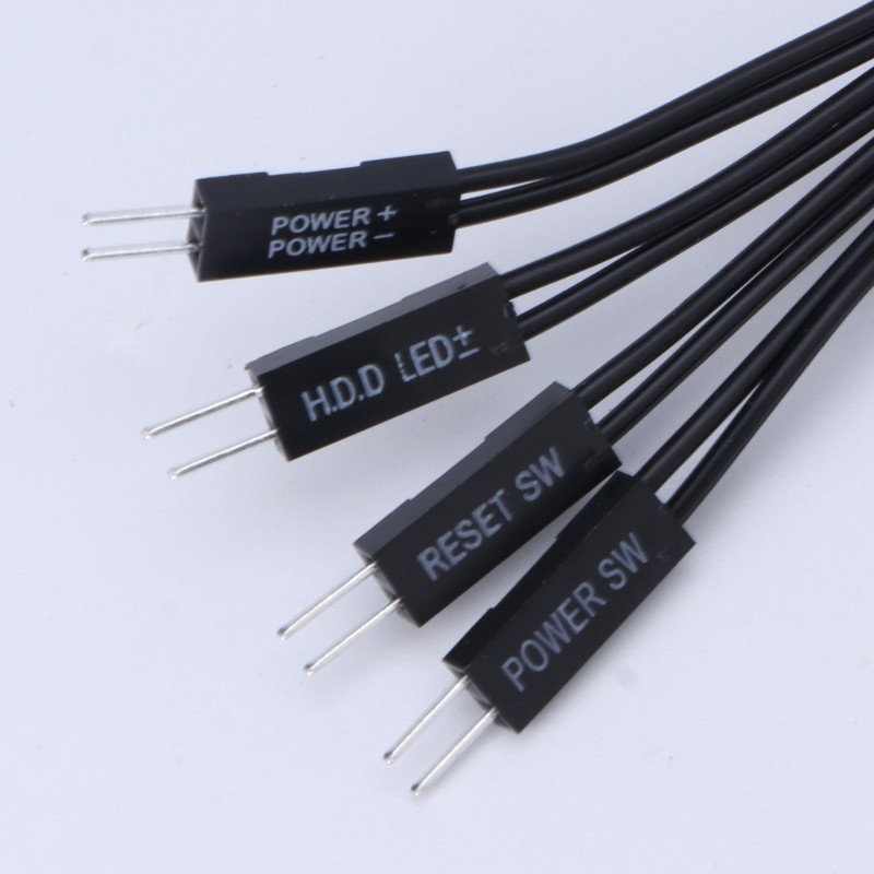 Mocho 20 30 50 100 ซม.เมนบอร์ดสวิทช์ HDD LED PLED รีเซ็ต SW Power SW สายไฟ