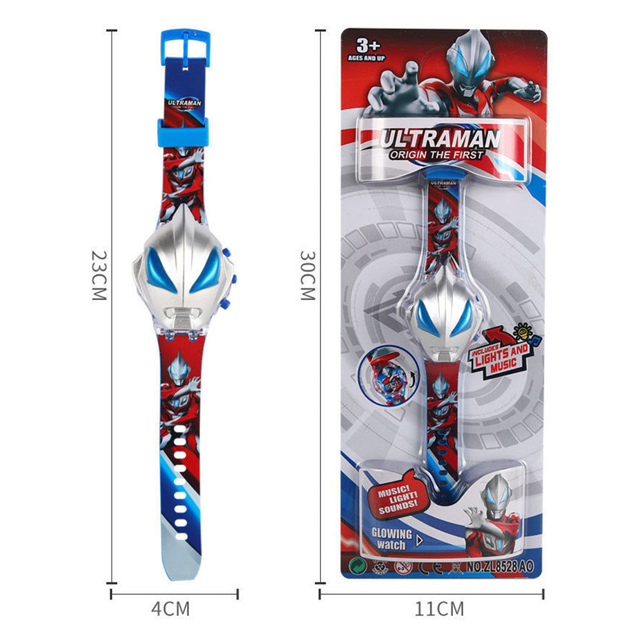 นาฬิกาข้อมืออิเล็กทรอนิกส์ ลายการ์ตูน Sanrio kuromi melody Cinnamoroll Ultraman แบบเรืองแสง เหมาะกับของขวัญ สําหรับเด็กอนุบาล - รูปที่ 6