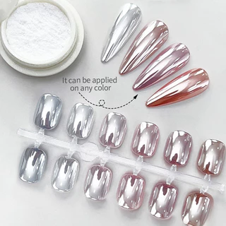 Moonlight Mirrors Nail Powder Metallic Pigment เล็บเจล Polish Pearl Dust Glitter Aurora Shiny Pearl Nail Nail
