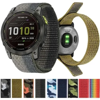 สายนาฬิกาข้อมือไนล่อน 26 22 มม. สําหรับ Garmin Fenix 7 7X 6X 6Pro 5X Plus 945 955 EPIX Enduro 2 Tactix 7 Pro