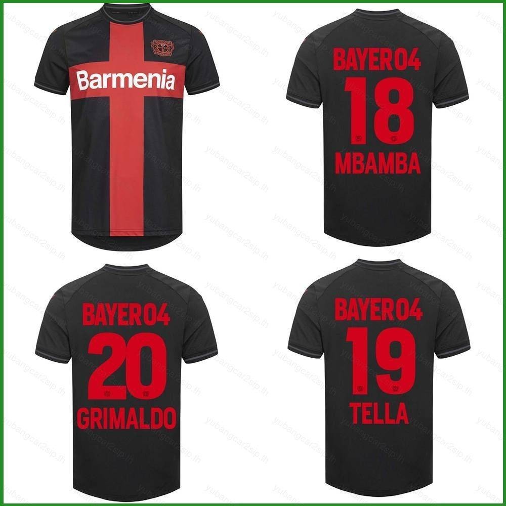 【SY3】เสื้อยืด ลาย Bundesliga Bayer 04 Leverkusen Mbamba Tella Grimaldo พลัสไซซ์ สําหรับเด็ก และผู้ใหญ่ 2023-2024