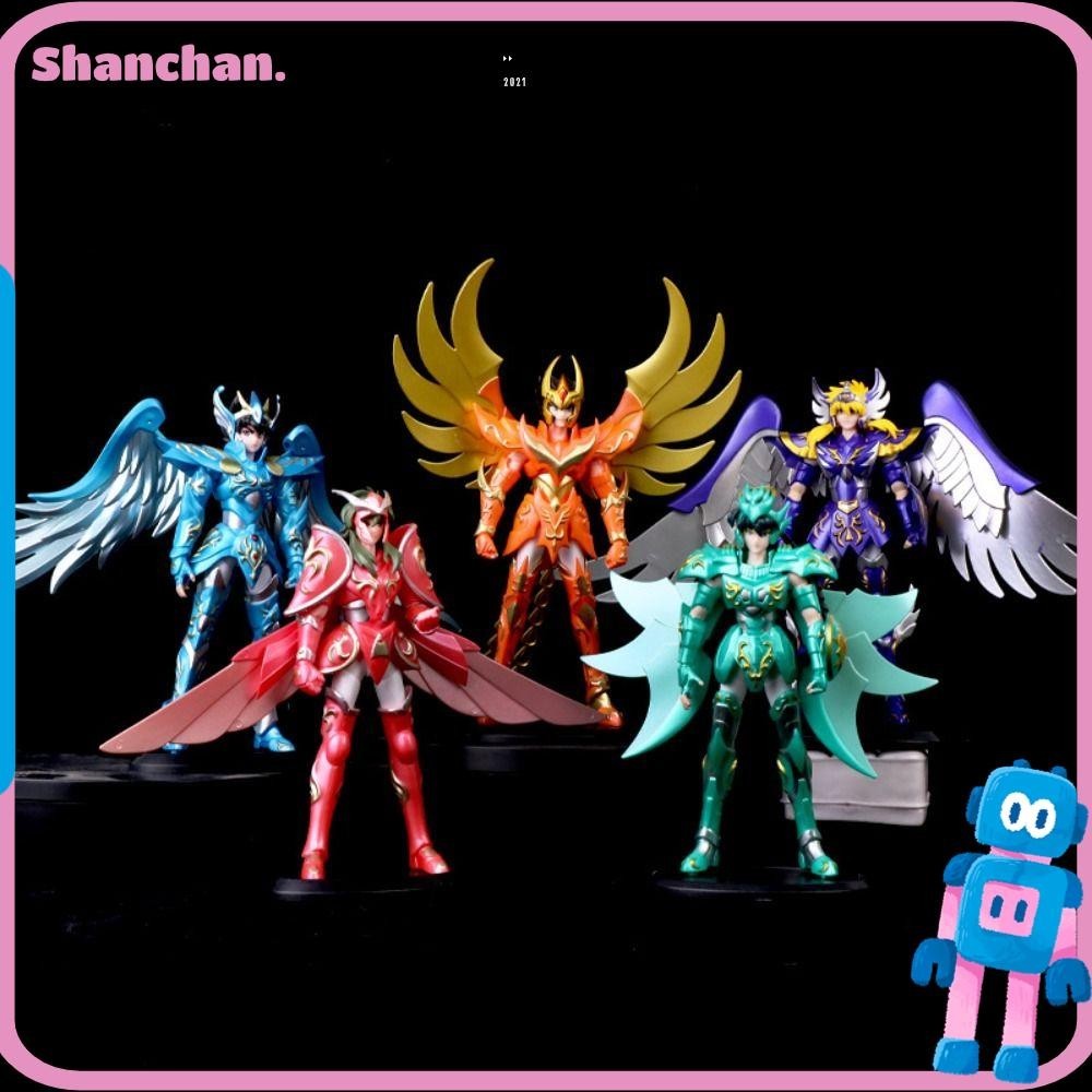 Shanchan ฟิกเกอร์อนิเมะ Sacred Saint Seiya Hyoga Seiya ขนาดเล็ก 19 ซม. ของขวัญ ของเล่นสําหรับเด็ก