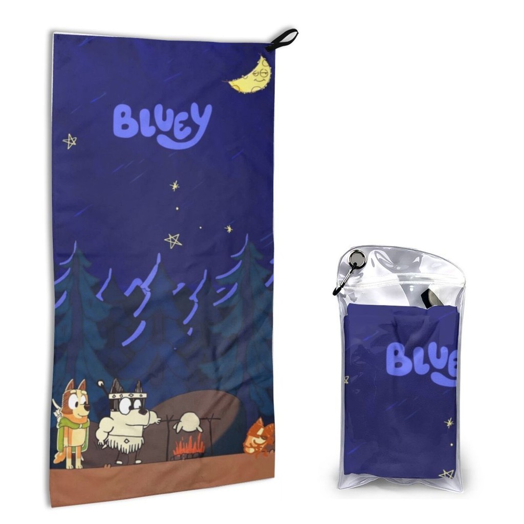 Bluey ผ้าขนหนูนุ่ม ดูดซับน้ําได้ดี แห้งเร็ว สําหรับเด็ก และผู้ใหญ่ 40x80 ซม.