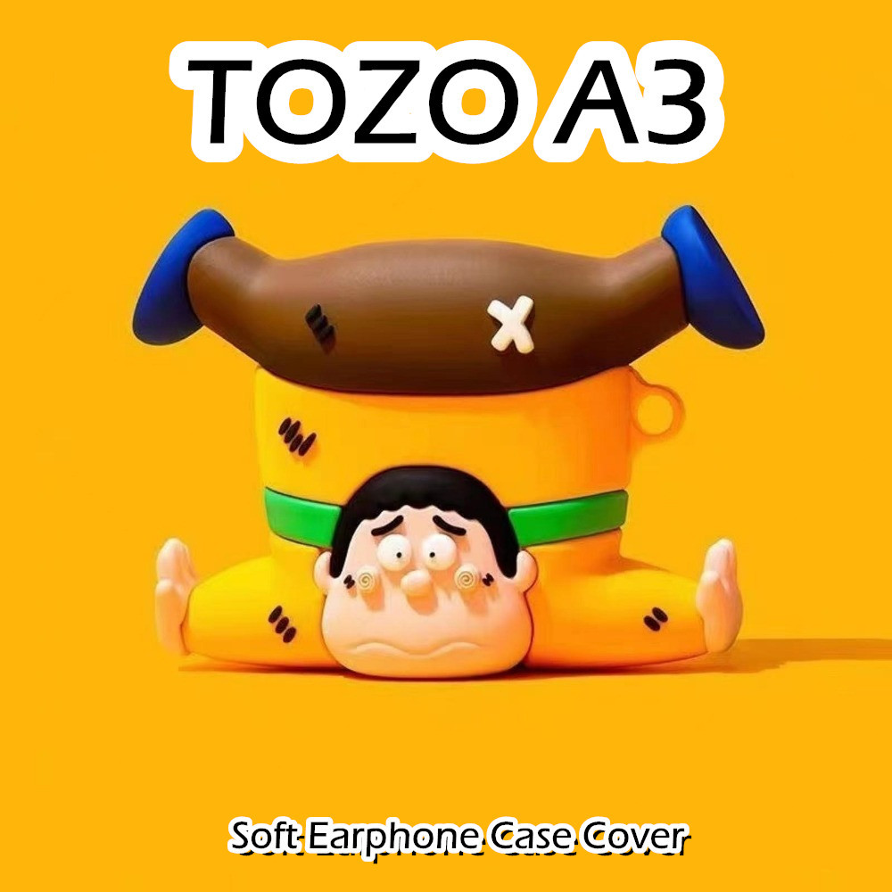 【 คุณภาพสูง 】 สําหรับ TOZO A3 Case Tide Cool Cartoon Series เคสหูฟังซิลิโคนอ ่ อนนุ ่ มปลอกฝาครอบ NO.4