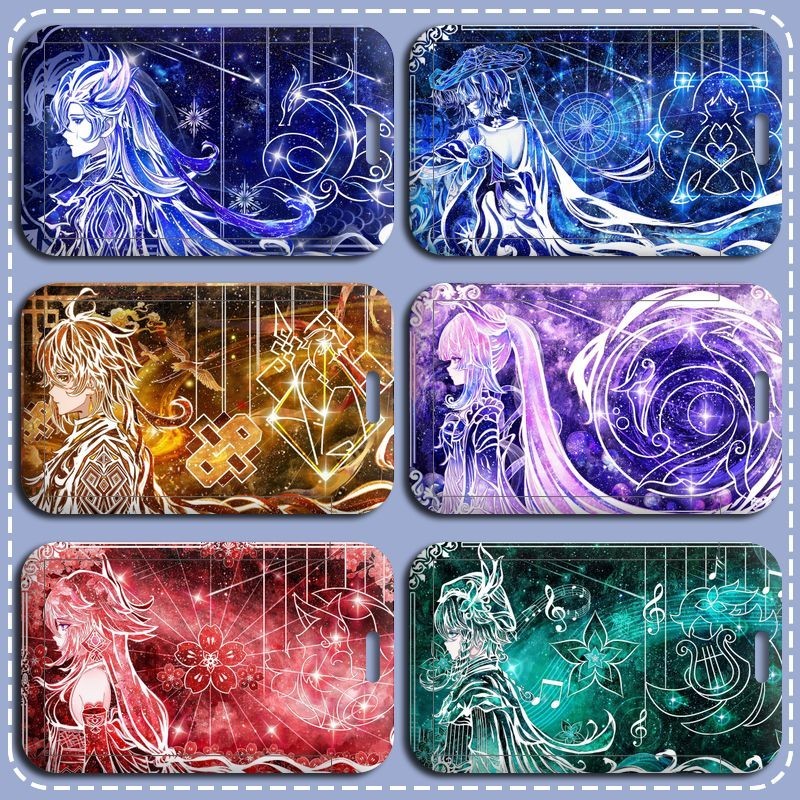 Starry Sky รุ่น Genshin Impact Furina Scaramouche DIY นักเรียน ID Card Holder ส่วนบุคคลการ์ด Protect
