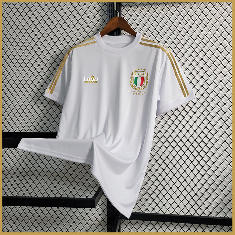 เสื้อกีฬาแขนสั้น ลายทีมชาติฟุตบอล Italy Jersey 125 Anniversary Edition 23-24