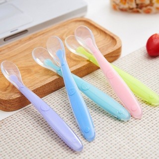 GU Sendok Bayi Silikon Makan Bayi Silikon Sendok Makan Bayi Lentur BPA free B08