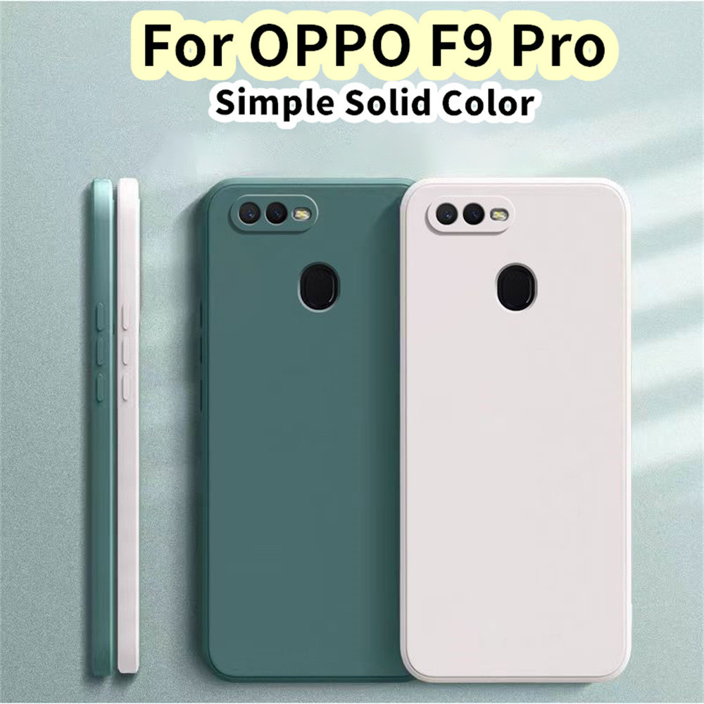 【 ผลิตภัณฑ ์ ใหม ่ 】 สําหรับ OPPO F9 Pro Silicone Full Cover Case Drop and wear resistant Case Cover