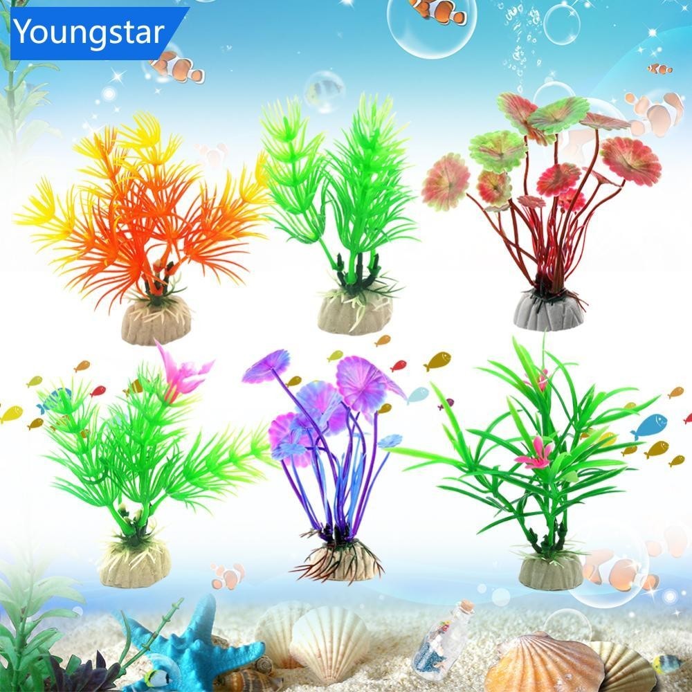 [ForeverYoung ] จําลองพืชประดิษฐ ์ Aquarium Decor หญ ้ าน ้ ําวัชพืชเครื ่ องประดับถังปลา Aquarium หญ ้ าอุปกรณ ์ ตกแต ่ ง J3T9