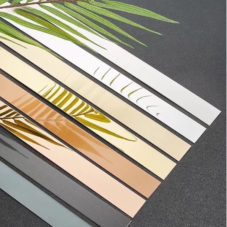 3m/5m Self-กาวสแตนเลสกระจกแบนแถบตกแต ่ งผนังพื ้ นหลังเพดานSelf-adhesive Line strip