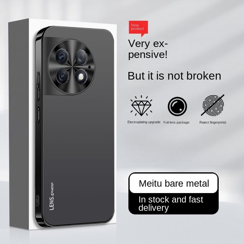 YYN สําหรับ OnePlus 12 11 OnePlus12 OnePlus11 ปลอก Electroplated อะคริลิคกันกระแทกเคสโทรศัพท์